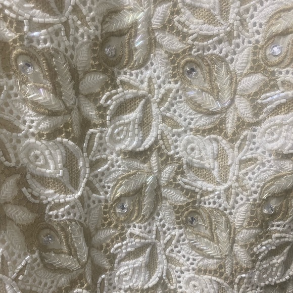 Alice & Olivia detailed white and cream mini dress - Picture 2 of 3